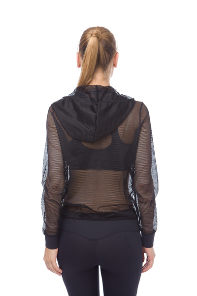 ARENA GYM HOODED F/Z JACKET MESH W (001207)