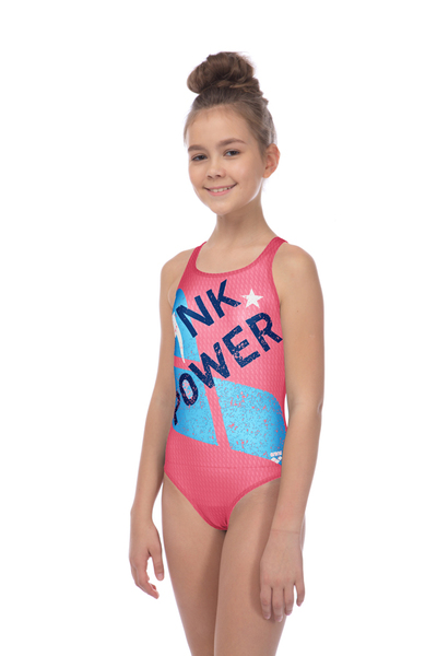 ARENA PINK POWER JR V BACK ONE PIECE (001743)