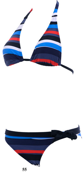 ARENA Купальник Asymmetrical stripes neckholder triangle (19587)
